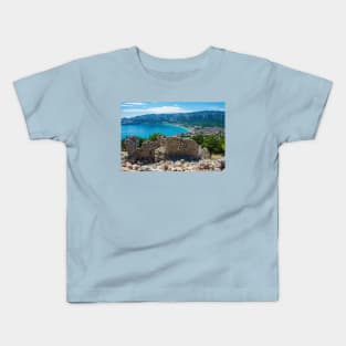 Baska Citadel Ruins, Krk Island, Croatia Kids T-Shirt